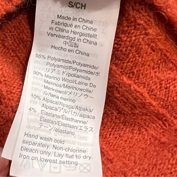 Madewell Funnel Neck Sweater Size Sm Cozy Winter - Picture 7 of 9